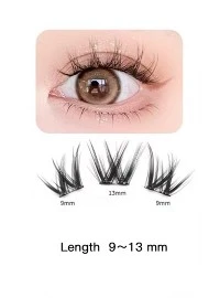 Glue-free Segmented Curling Upper Eyelashes